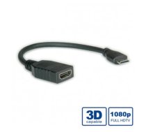 ROLINE HDMI High Speed Cable + Ethernet, A - C, F/M, 0.15 m (11.04.5586)