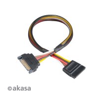 Akasa Sata Power Cable Extension Black 0.3m (AK-CBPW04-30)