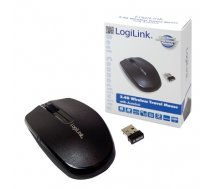LogiLink Maus mini Funk 2.4 GHz 1600dpi optisch scroll black (ID0114)