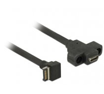Delock Cable USB 3.1 Gen 2 key A 20 pin male > USB 3.1 Gen 2 USB Type-C™ female panel-mount 45 cm (85326)