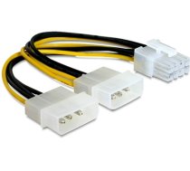 Delock Cable PCI Express power supply 8pin   2x  5Â¼â for graphics card (82397)