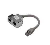 DIGITUS Patchkabel Adapter Cat5e 2x RJ45 -> 1x RJ45 0.19m (DN-93904)