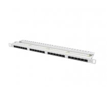 Patch Panel 24 Port 0.5U Kat.6 szary  (PPU6-0024-S)