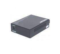 Intellinet Gigabit Ethernet Single Mode Media Converter, 10/100/1000Base-T to 1000Base-Lx (SC) Single-Mode, 20km (507349)