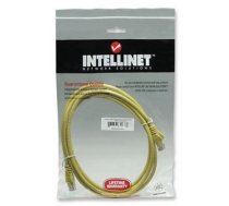 Intellinet Network Patch Cable, Cat6, 1m, Yellow, CCA, U/UTP, PVC, RJ45, Gold Plated Contacts, Snagless, Booted, Lifetime Warranty, Polybag (342346)