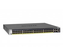 Netgear M4300-52G-PoE+ 1000W PSU Managed L2/L3/L4 Gigabit Ethernet (10/100/1000) Power over Ethernet (PoE) 1U Black (GSM4352PB-100NES)