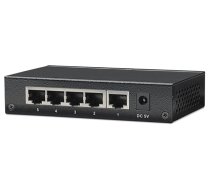 Intellinet 5-Port Gigabit Ethernet Switch, Metal (Euro 2-pin plug) (530378)