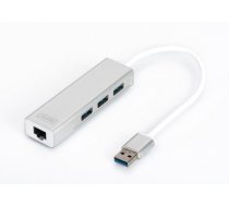 DIGITUS USB 3.0 3-Port Hub & Gigabit LAN-Adapter (DA-70250-1)