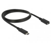 Delock Extension cable SuperSpeed USB (USB 3.1 Gen 1) USB Type-C™ male > female 3 A 0.5 m black (85532)