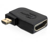 Delock Adapter High Speed HDMI with Ethernet - micro D male  A female angled sideways (65352)