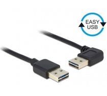 Delock Cable EASY-USB 2.0 Type-A male > EASY-USB 2.0 Type-A male angled left / right 0,5 m (85176)