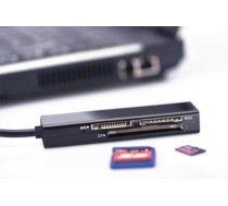 Czytnik kart 4-portowy USB 2.0 HighSpeed (Compact Flash, SD, Micro SD/SDHC, Memory Stick), czarny (85241)