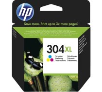 HP 304XL High Capacity Tri-Color Ink Cartridge, 300 pages, for HP DeskJet 2620,2630,2632,2633,3720,3730,3732,3735 (N9K07AE)