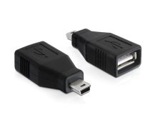 Delock Adapter USB 2.0-A female  mini USB male (65277)