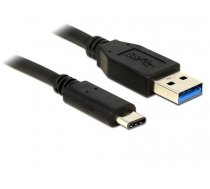 Delock Cable SuperSpeed USB 10 Gbps (USB 3.1, Gen 2) Type A male - USB Type-C™ male 0.5m black (83869)