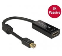 Delock Adapter mini Displayport 1.2 male  HDMI female 4K Passive black (62613)