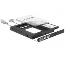 Delock Slim SATA 5.25 Installation Frame for 1 x 2.5 SATA HDD up to 12.5 mm (61993)