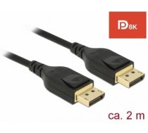 Delock DisplayPort cable 8K 60 Hz 2 m DP 8K certified (85660)