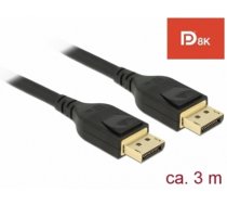 Delock DisplayPort cable 8K 60 Hz 3 m DP 8K certified (85661)