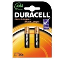 Baterijas Duracell AAA Alkaline 2pack (5000394077133)