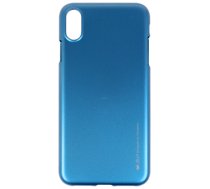 Mercury i-Jelly Back Case Strong Silicone Case With Metallic Glitter for Apple iPhone XS MAX Blue (MERC-IJEL-IPHXSM-BL)