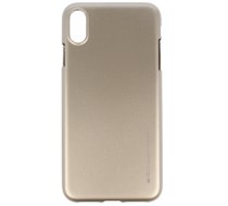 Mercury i-Jelly Back Case Strong Silicone Case With Metallic Glitter for Apple iPhone XS MAX Gold (MERC-IJEL-IPHXSM-GO)