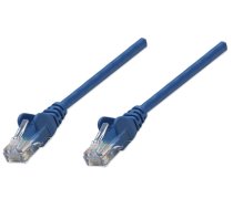 Intellinet Network Patch Cable, Cat6, 1m, Blue, CCA (Copper Clad Aluminium), U/UTP (cable unshielded/twisted pair unshielded), PVC, RJ45 Male to RJ45 Male, Gold Plated Contacts, Snagless, Boo (342575)