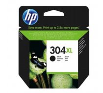HP 304XL High Capacity Black Ink Cartridge, 300 pages, for HP DeskJet 2620,2630,2632,2633,3720,3730,3732,3735 (N9K08AE)