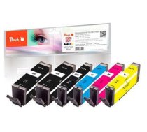 Peach PI100-337 ink cartridge 6 pc(s) Standard Yield Black, Cyan, Magenta, Yellow (PI100-337)