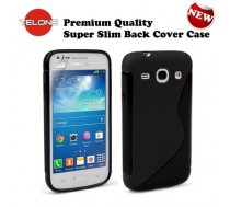 Telone Back Case S-Case gumijots telefona apvalks Samsung G3586V Galaxy Core Lite LTE Melns (Telone#AB9176D49DA1EBB550EFEBADE3D51BD96D636DE4)
