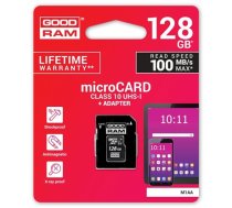 Goodram 128GB microSDXC class 10 UHS I + Adapter (M1AA-1280R12)