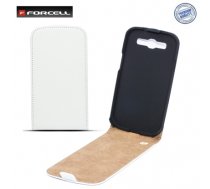 Forcell Slim Flip Case Samsung S7270 Galaxy Ace 3 telefona maks vertikāli atverams Balts (Forcell#424775BA3E8D15523FAA824891398713C55C6E9B)