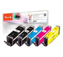 Peach PI100-336 ink cartridge 5 pc(s) Compatible Black, Cyan, Magenta, Yellow (PI100-336)
