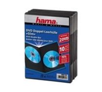 Hama Slim DVD Double Jewel Case pack of 10, black          51184 (51184)