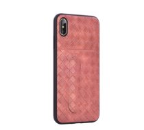 Devia iWallet Silicone Back Case With Place for Cards For Apple iPhone XS Max Pink (DEV-IWALL-BC-IPHXSM-PI)