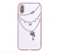 Devia Shell Plastic Back Case With Swarovsky Crystals For Apple iPhone X / XS Rose Gold (DEV-SHEL-BC-IPHX-RG)