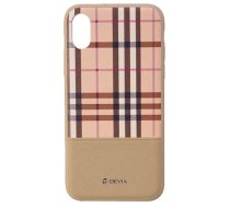 Devia Lattice Silicone Back Case For Apple iPhone X / XS Brown (DEV-LAT-BC-IPHX-BR)