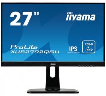 iiyama ProLite XUB2792QSU-B1 LED display 68.6 cm (27") 2560 x 1440 pixels Quad HD Black (XUB2792QSU-B1)