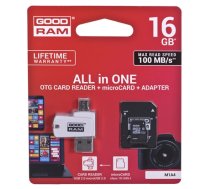 Goodram M1A4-0160R12 memory card 16 GB MicroSDHC Class 10 UHS-I (386D0CD9E2CA43442ADA7B6175F30EBE524C6726)
