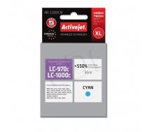 Activejet AB-1000CN Ink cartridge (replacement for Brother LC1000C/970C; Supreme; 36 ml; cyan). Prints 550% more. (FF8F6A8827A638E2BBDDA63A5A0E3839DFD5D703)