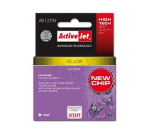 Activejet AB-123YN Ink cartridge (replacement for Brother LC123Y/121Y; Supreme; 10 ml; yellow) (A3F2D56DD26812D6002D1E121739CD130D3005D8)