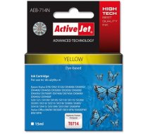 Activejet AEB-714N Ink cartridge (replacement for Epson T0714, T0894, T1004; Supreme; 15 ml; yellow) (0C5715F15D99AA6CBC5401A2B778FD2AC94CDF0D)