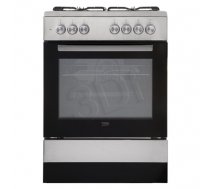 Beko FSE62120DX cooker Freestanding cooker Gas Black, Grey A (035B413B70FD5022E276F890C020DF98E9E3306E)