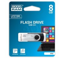 Goodram UTS2 USB flash drive 8 GB USB Type-A 2.0 Black,Silver (6AEA2AE4C139DAA776A9910C1E2B2F08A458B4AC)