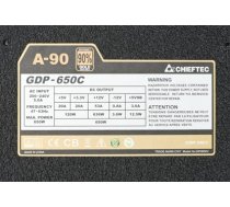 Chieftec GDP-650C power supply unit 650 W PS/2 Black (70B18397B65D60F11F66172823214A5DF9308600)