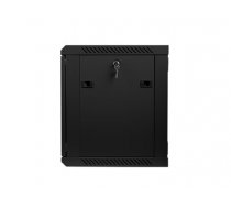 Lanberg 19'' wall-mounted installation cabinet 9U 600x450mm black (glass door) (D10F111925B0486165DAFAEB57EAB71FCAA18D67)