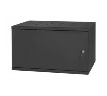 Rack Cabinet 19" 6U 350MM Full Door Black (RC19-6U-350MB)