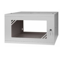 Rack Cabinet 19" 6U 450mm Glass Door Gray (RC19-6U-450GG)