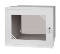 Rack Cabinet 19" 9U 450mm Glass Door Gray (RC19-9U-450GG)