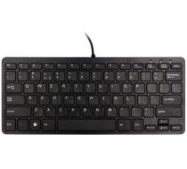 R-Go Tools Compact R-Go ergonomic keyboard, QWERTY (US), wired, black (RGOECQYBL)